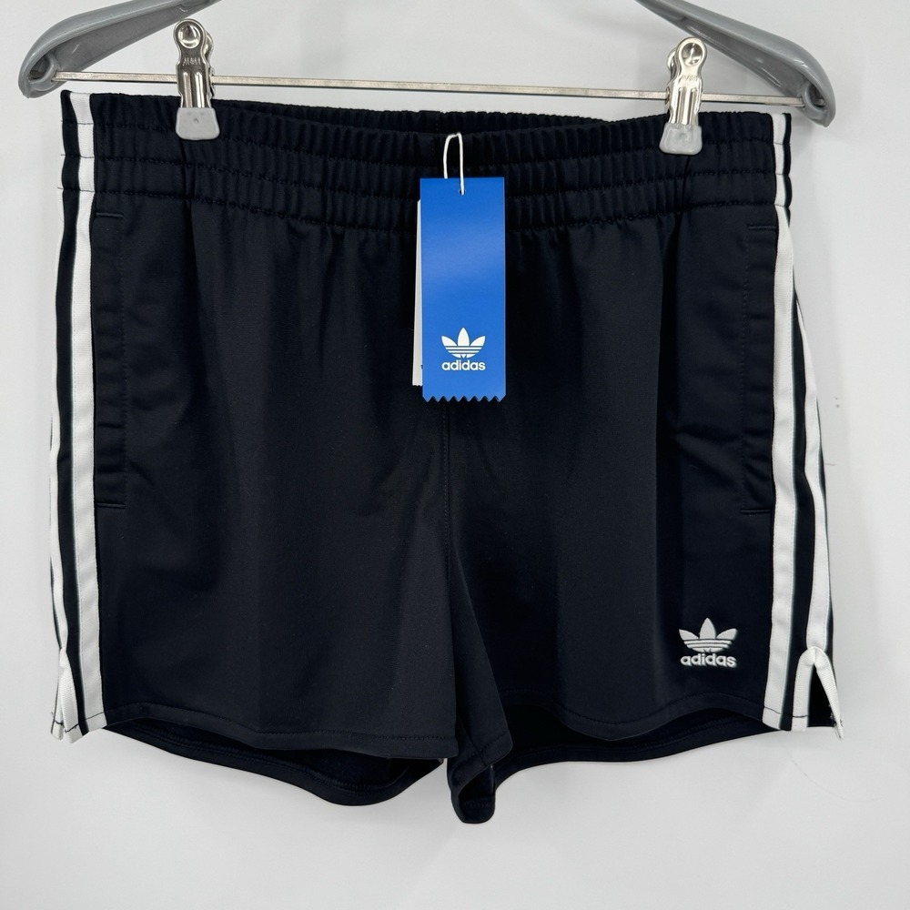 Adidas Originals Women's 3-Stripes Shorts Athletic Work-out Black 2" Inseam S